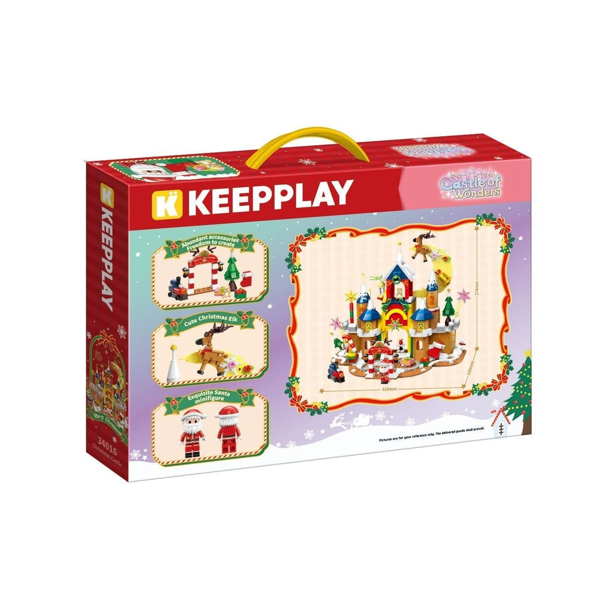 Keepplay Blocks Christmas Castle Hello Kitty