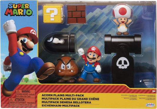 Nintendo Super Mario Acorn Plains 2.5” Figure Multipack Diorama Set Nintendo