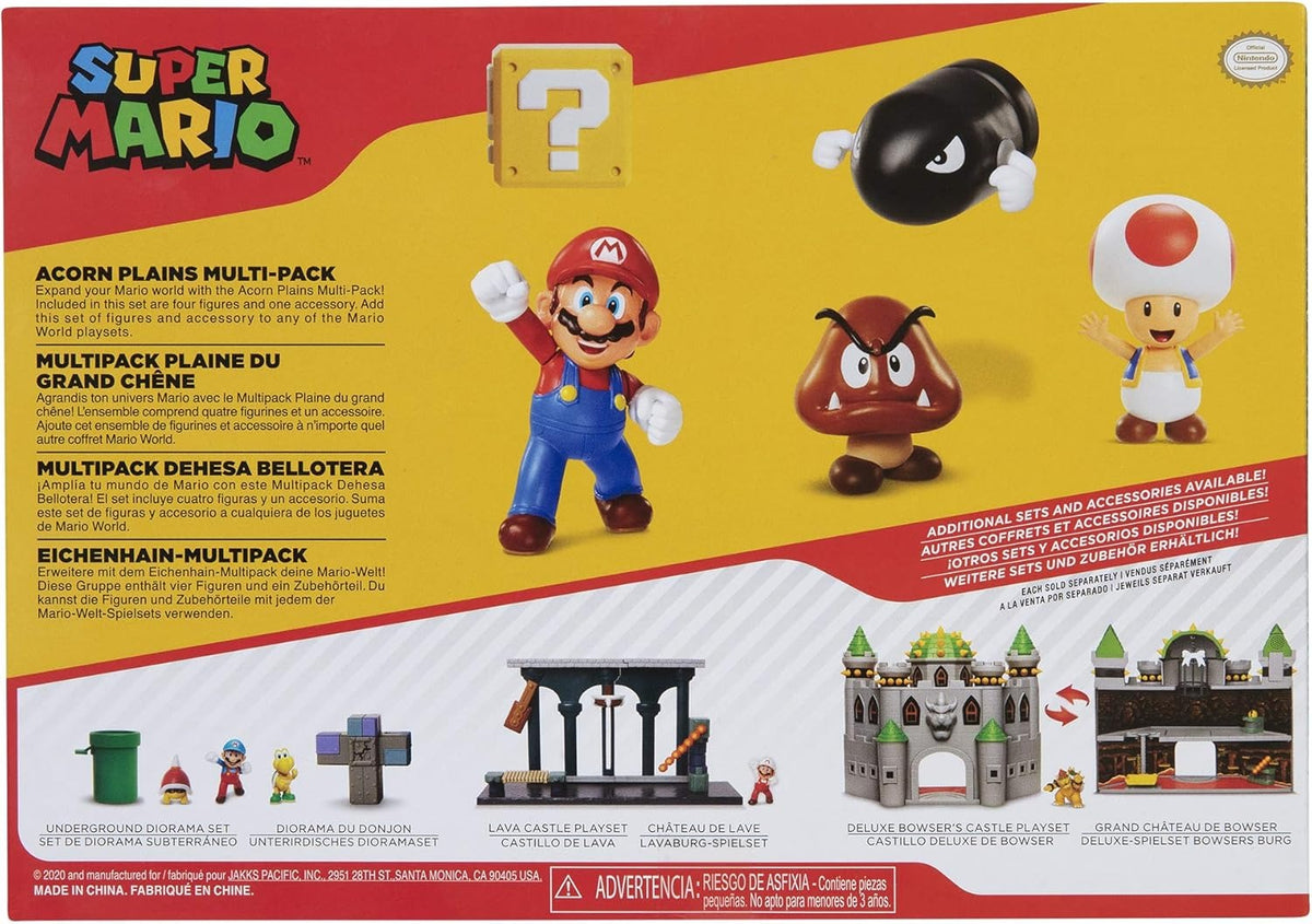 Nintendo Super Mario Acorn Plains 2.5” Figure Multipack Diorama Set Nintendo