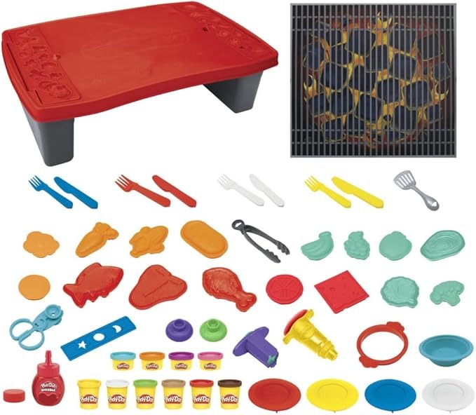 Play-Doh Kitchen Creations Big Grillin’ Playset (Frustration Free Packaging) - Play-Doh