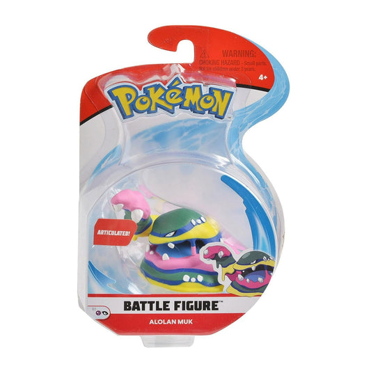 Pokemon Alolan Muk Articulated Battle Figure - Pokémon