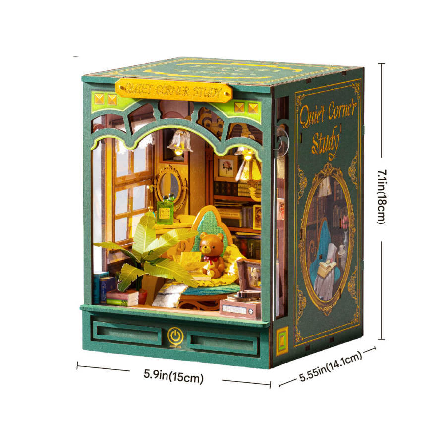 Rolife DIY Book Nook Kit - Quiet Corner Study TGE03