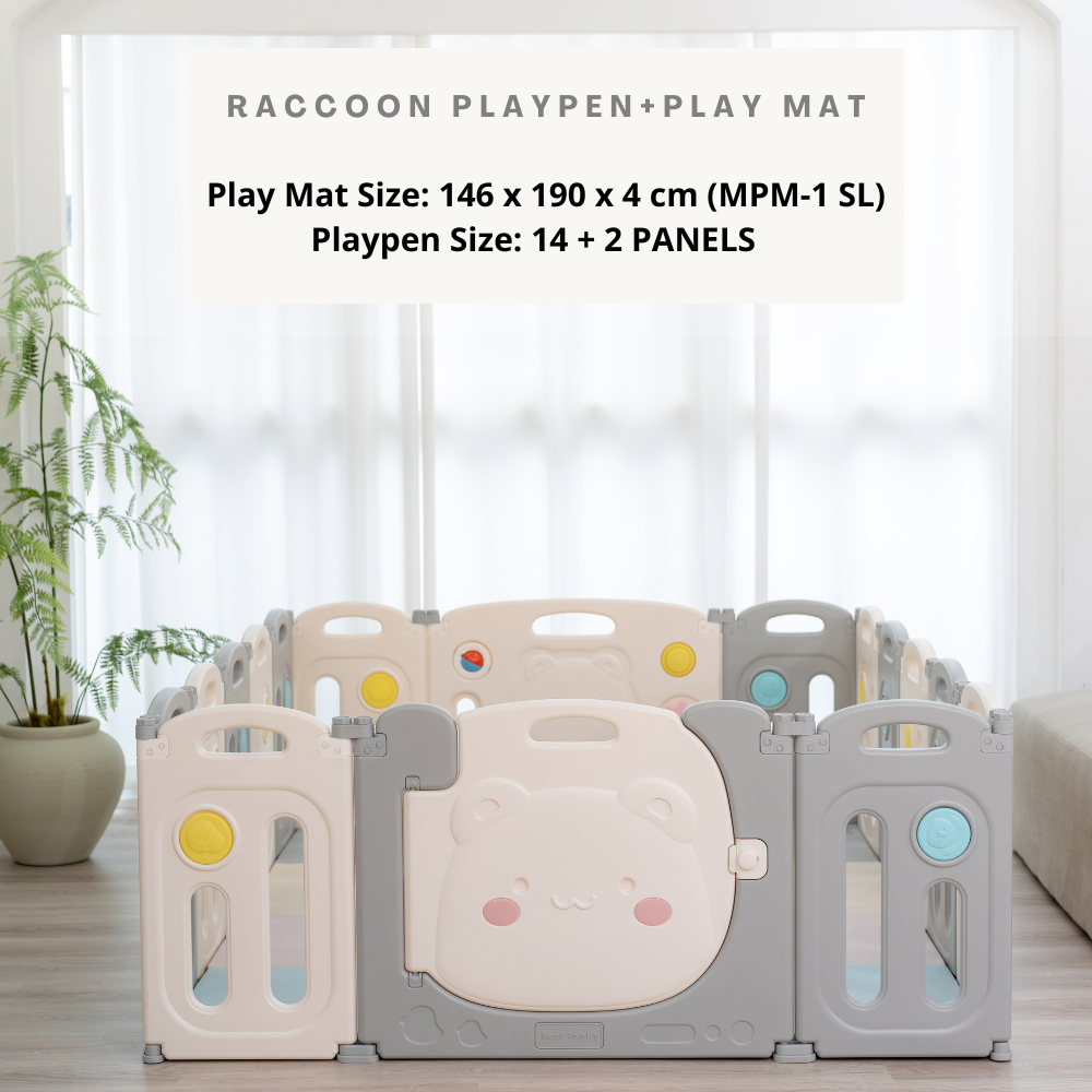 Raccoon Playpen - Fun Sensory Perfect Fit Set