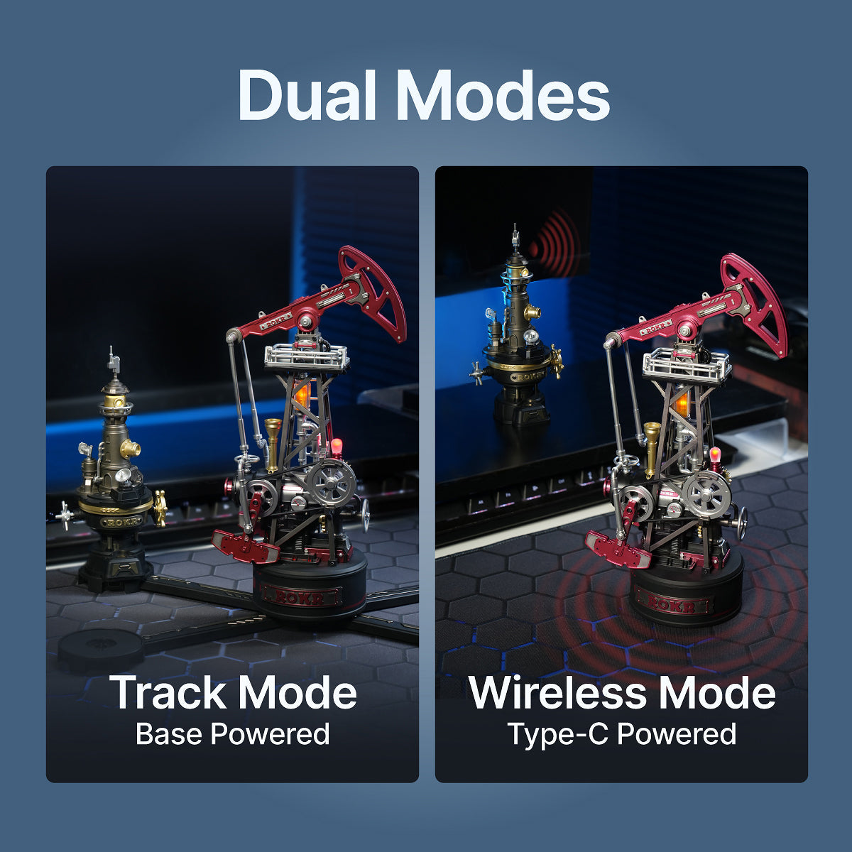 Robotime ROKR Oil Pump Jack Mechanical 3D Puzzle