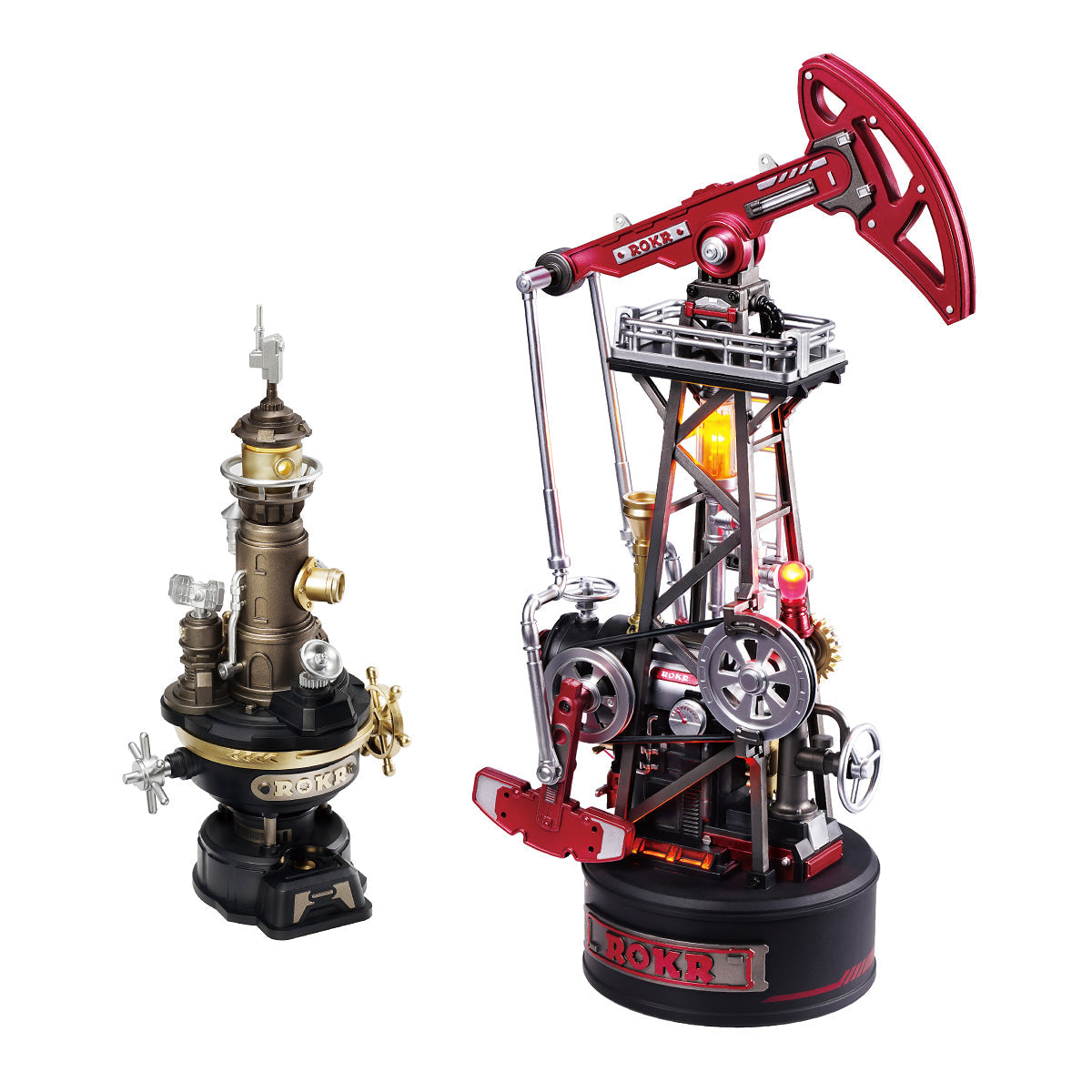 Robotime ROKR Oil Pump Jack Mechanical 3D Puzzle
