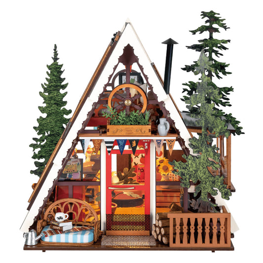 Robotime Rolife A-Frame Cabin DIY Miniature House