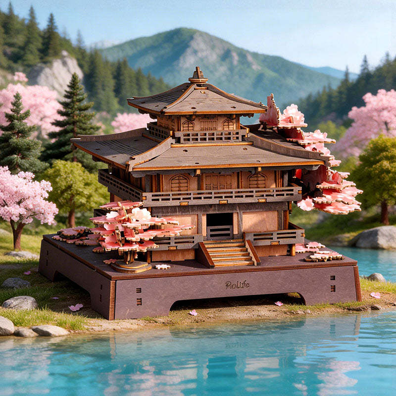 Rolife 3D Wooden Puzzle - Sakura Pavilion TGA07