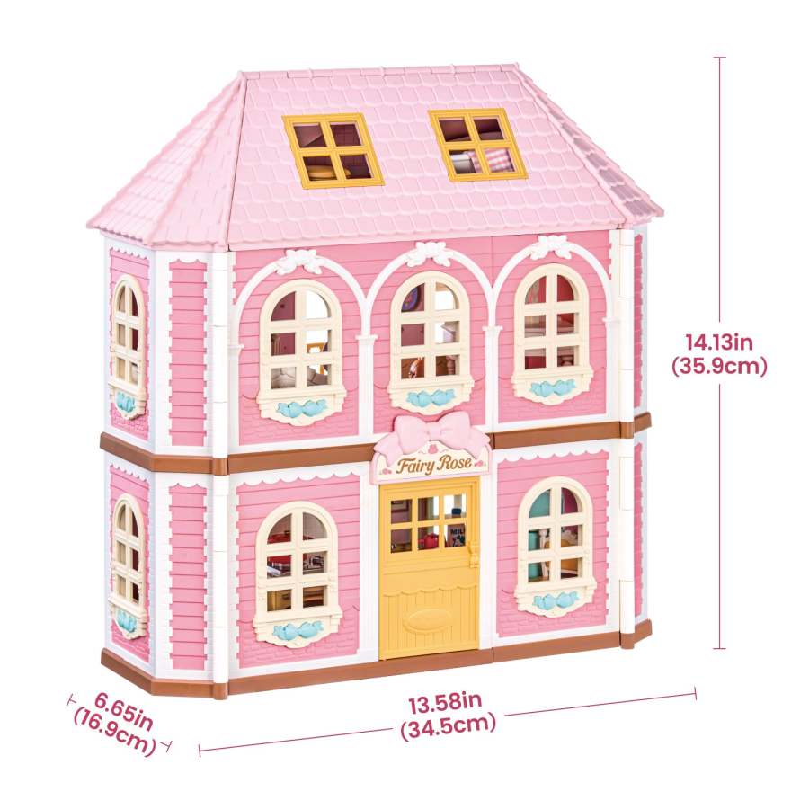 Robotime Rolife DIY Dollhouse Kit- Haley Island Fairy Rose Cottage HH001