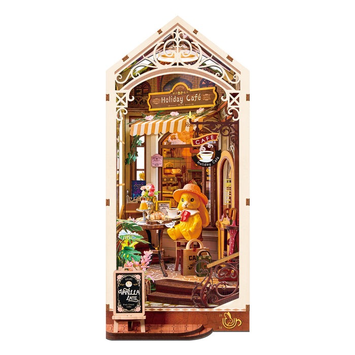 Rolife Holiday Cafe DIY Book Nook Shelf Insert TGB15 - Robotime