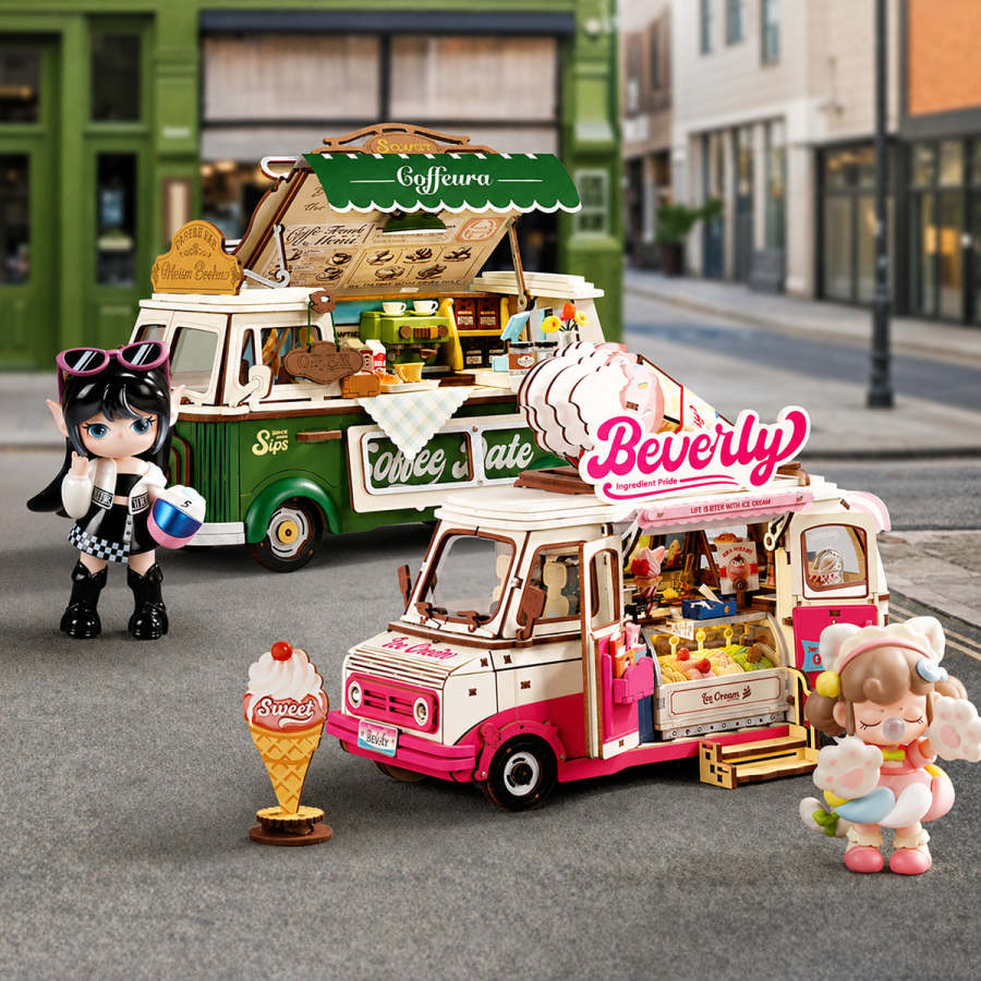Rolife Leo's Coffee Truck 3D Wooden Puzzle TGS07
