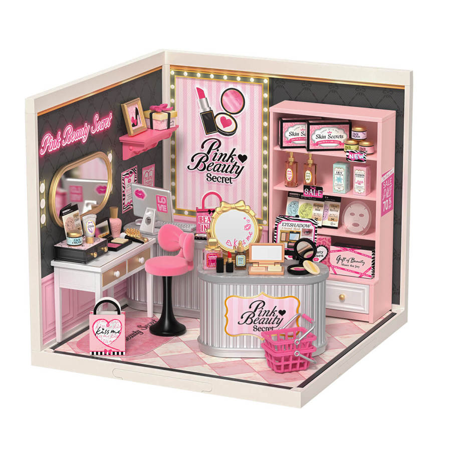 Rolife Pink Beauty Secret Super Creator Miniature House DW026