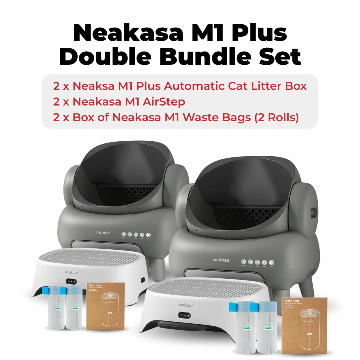 Neakasa M1 Plus (Upgraded) Open-Top Self-Cleaning Automatic Cat Litter Box