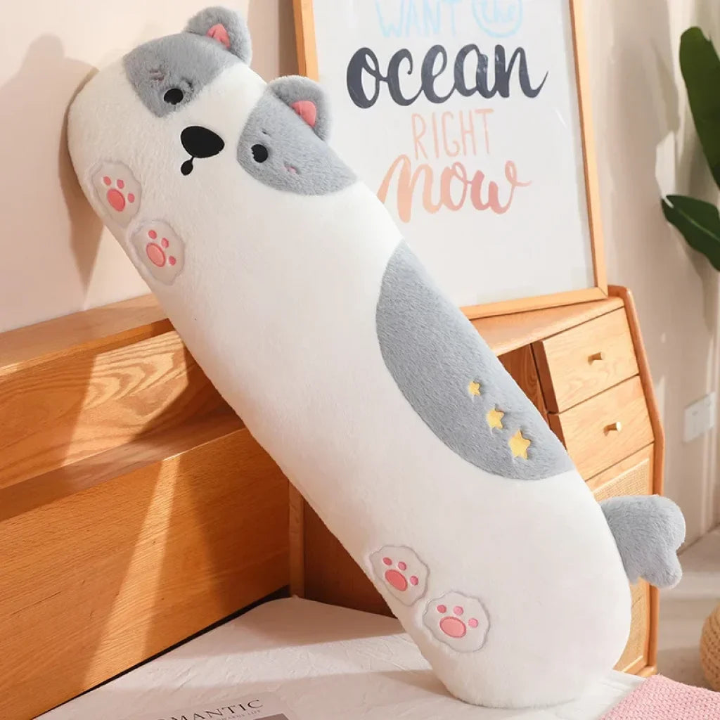 Animal Plush Long Pillow 80/100cm - 100CM husky