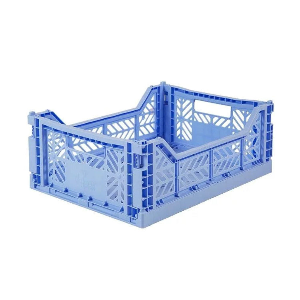 Aykasa Folding Midibox Colour Crate - Baby Blue - Storage