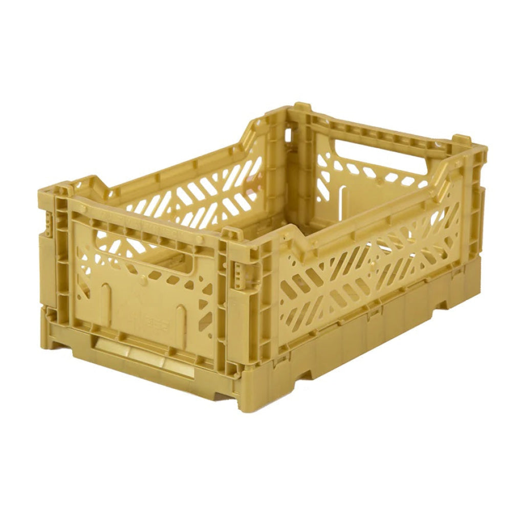 Aykasa Folding Minibox Colour Crate - Gold - Storage