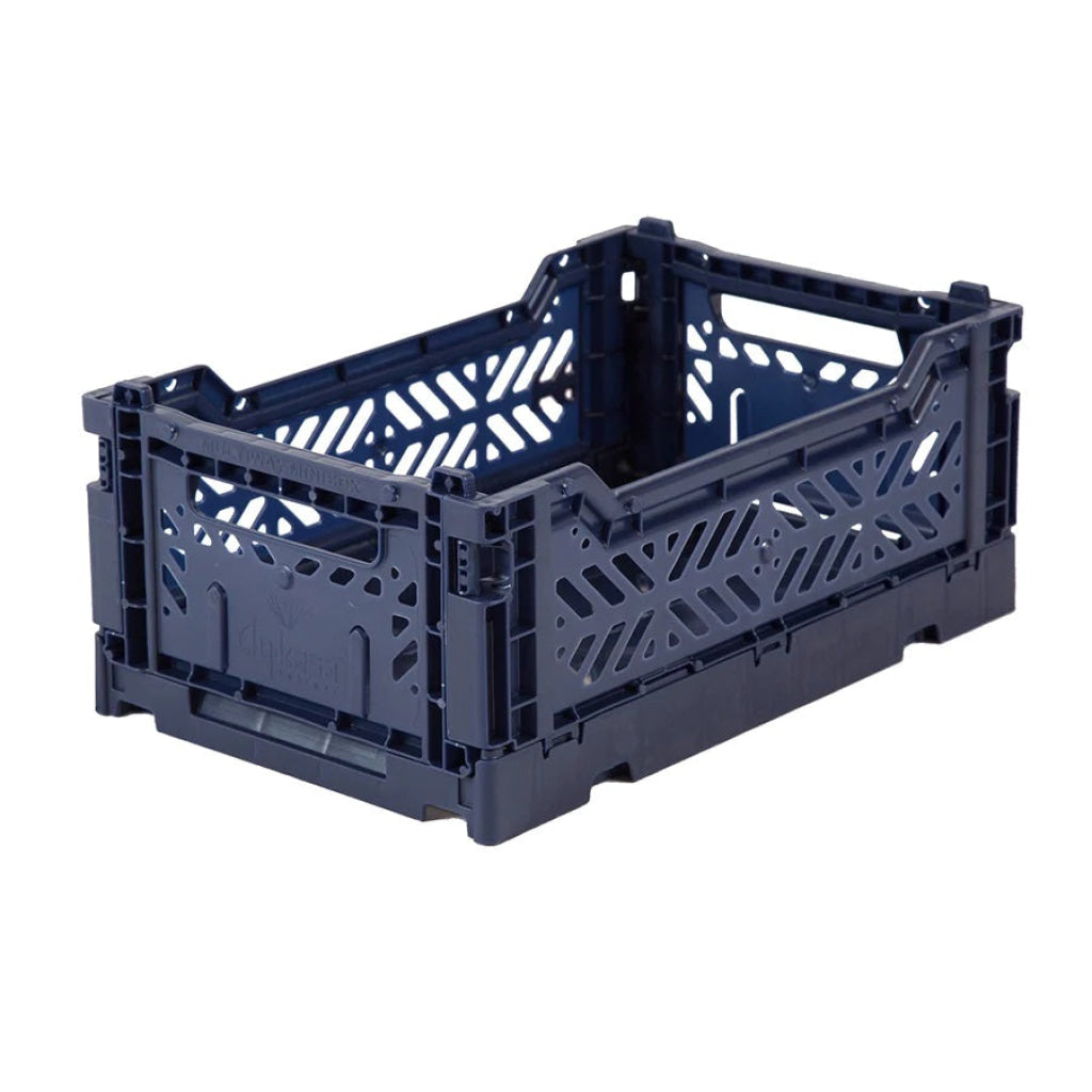 Aykasa Folding Minibox Colour Crate - Navy - Storage