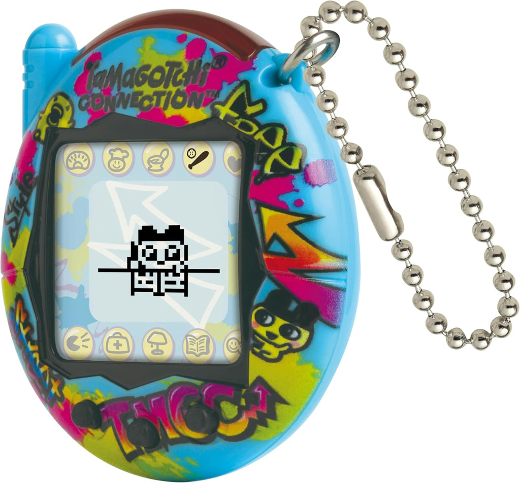 Bandai Tamagotchi Connection True Friends - Blue Graffiti And Pink