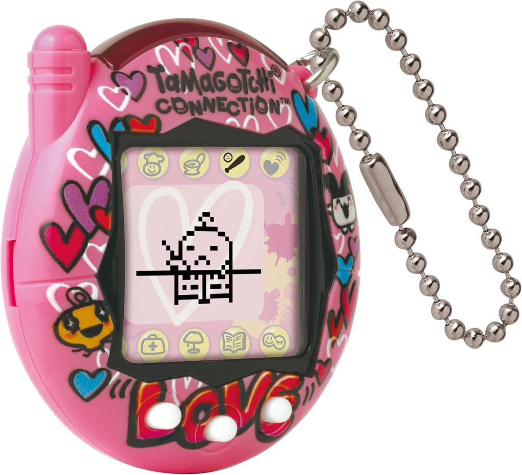 Bandai Tamagotchi Connection True Friends - Blue Graffiti And Pink