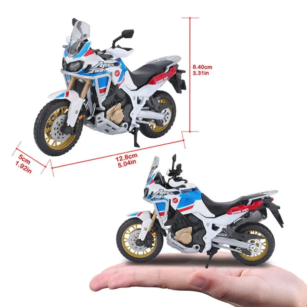 Bburago 1:18 Honda Africa Twin Adventure Alloy Motorcycle Model