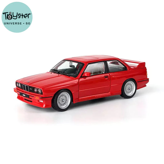 Bburago 1:24 New Style Bmw M3 (E30) 1988 Alloy Model Car Luxury Vehicle Diecast
