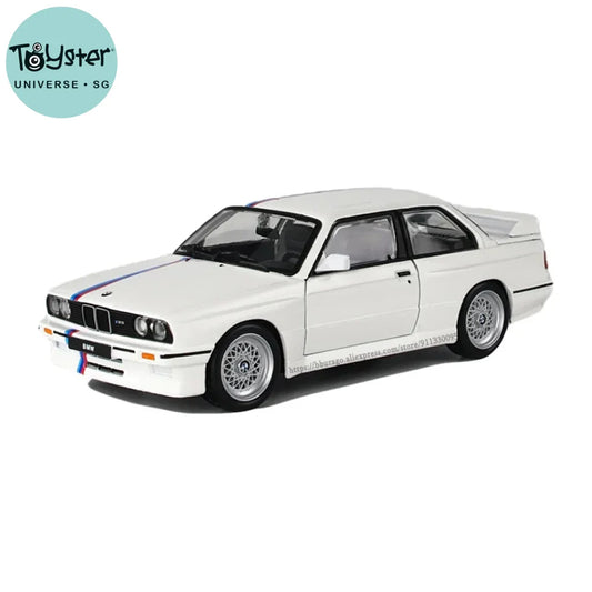 Bburago 1:24 White Bmw M3 (E30) 1988 Alloy Model Car Luxury Vehicle Diecast