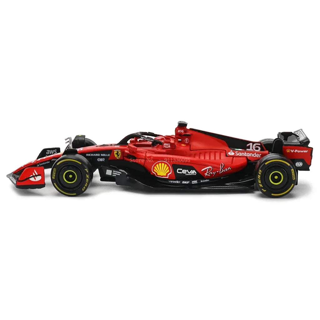Bburago 1:43 F1 2023 16# Charles Leclerc Scuderia Ferrari Sf23 #55 Carlos Sainz Alloy Car Die Cast
