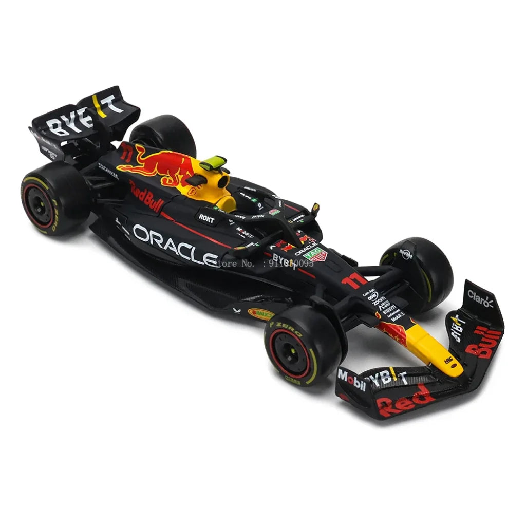 Bburago 1:43 F1 Champion Red Bull Racing Tag Heuer Rb19 2023 #1 Verstappen #11 Perez Alloy Car Die