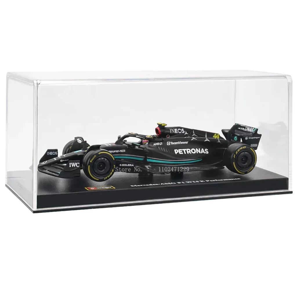 Bburago 1:43 W14 2023 44# Hamilton Mercedes-Amg Petronas F1 Team #63 Russell Alloy Car Die Cast