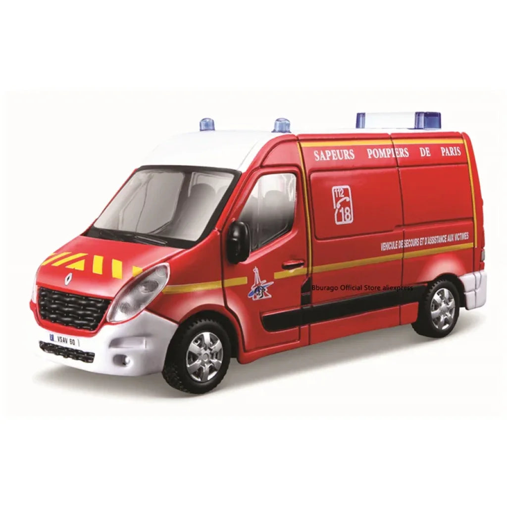 Bburago 1/50 Emergency Force Iveco Magirus Rw Model Alloy