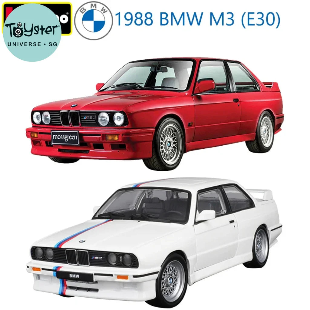 Bburago 1998 Bmw M3 (E30) Sports Cars Model 1:24 Scale Alloy