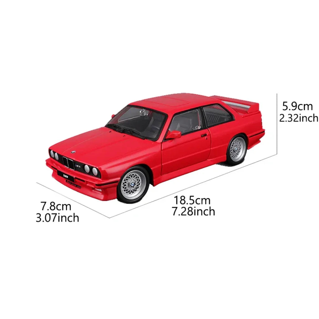 Bburago 1998 Bmw M3 (E30) Sports Cars Model 1:24 Scale Alloy