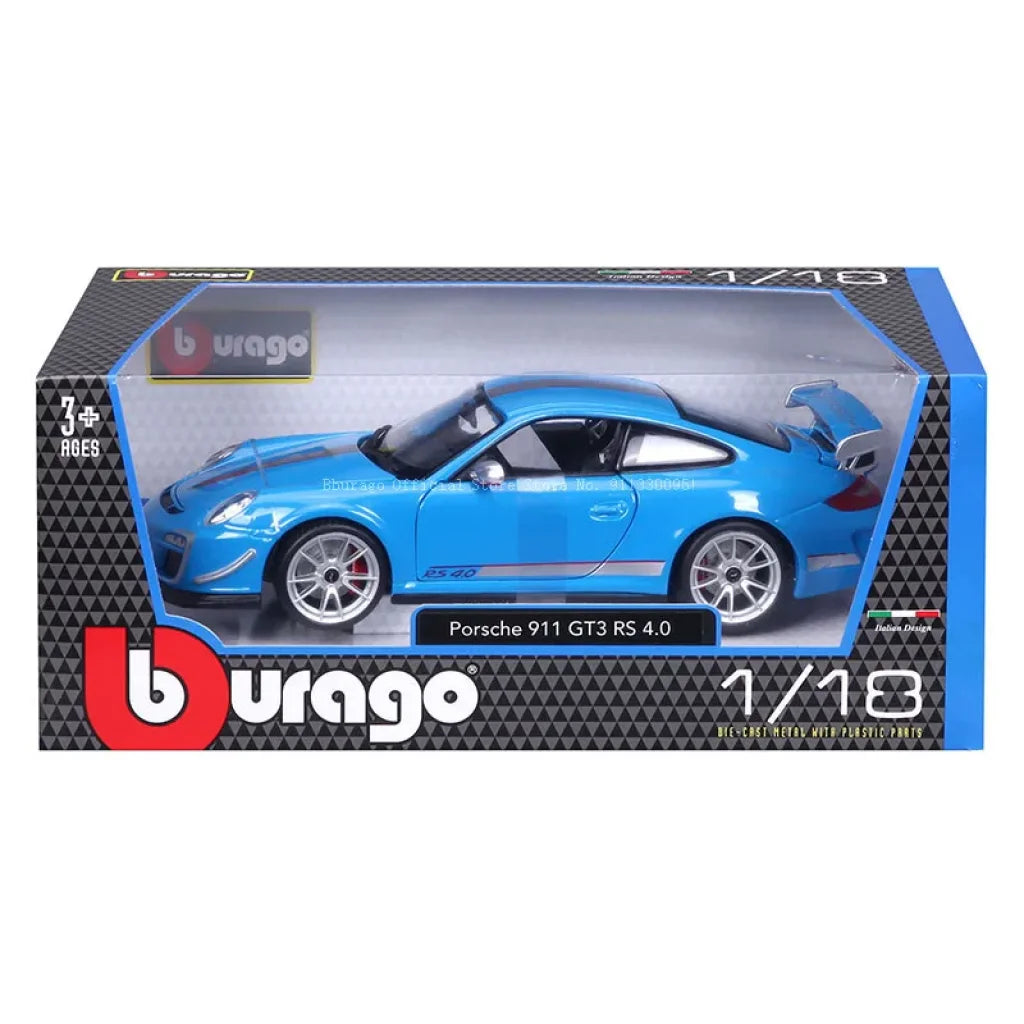 Bburago Die Cast Car 1:18 Scale Porsche 911 Gt3 Rs 4.0 Alloy