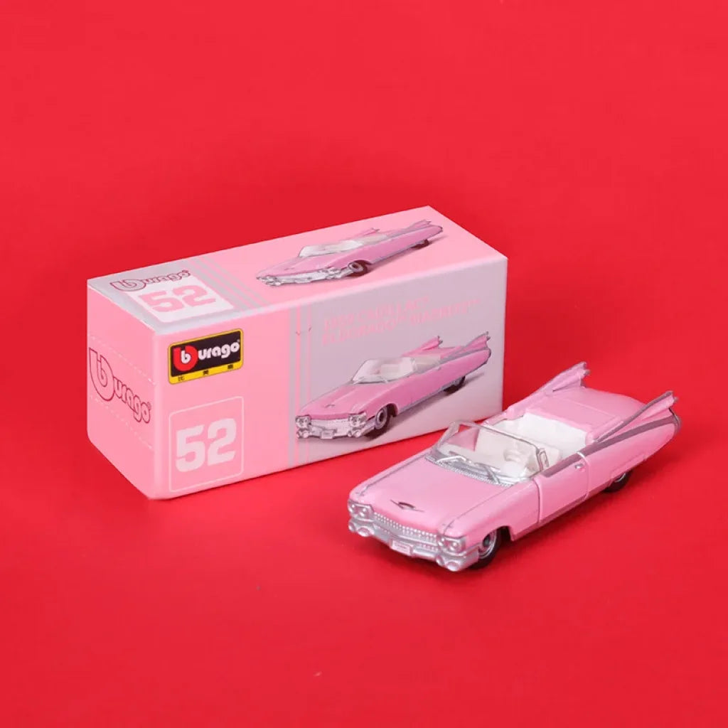 Bburago Premium Tp Pink 1959 Cadillac Scale Car Model Replica Collection