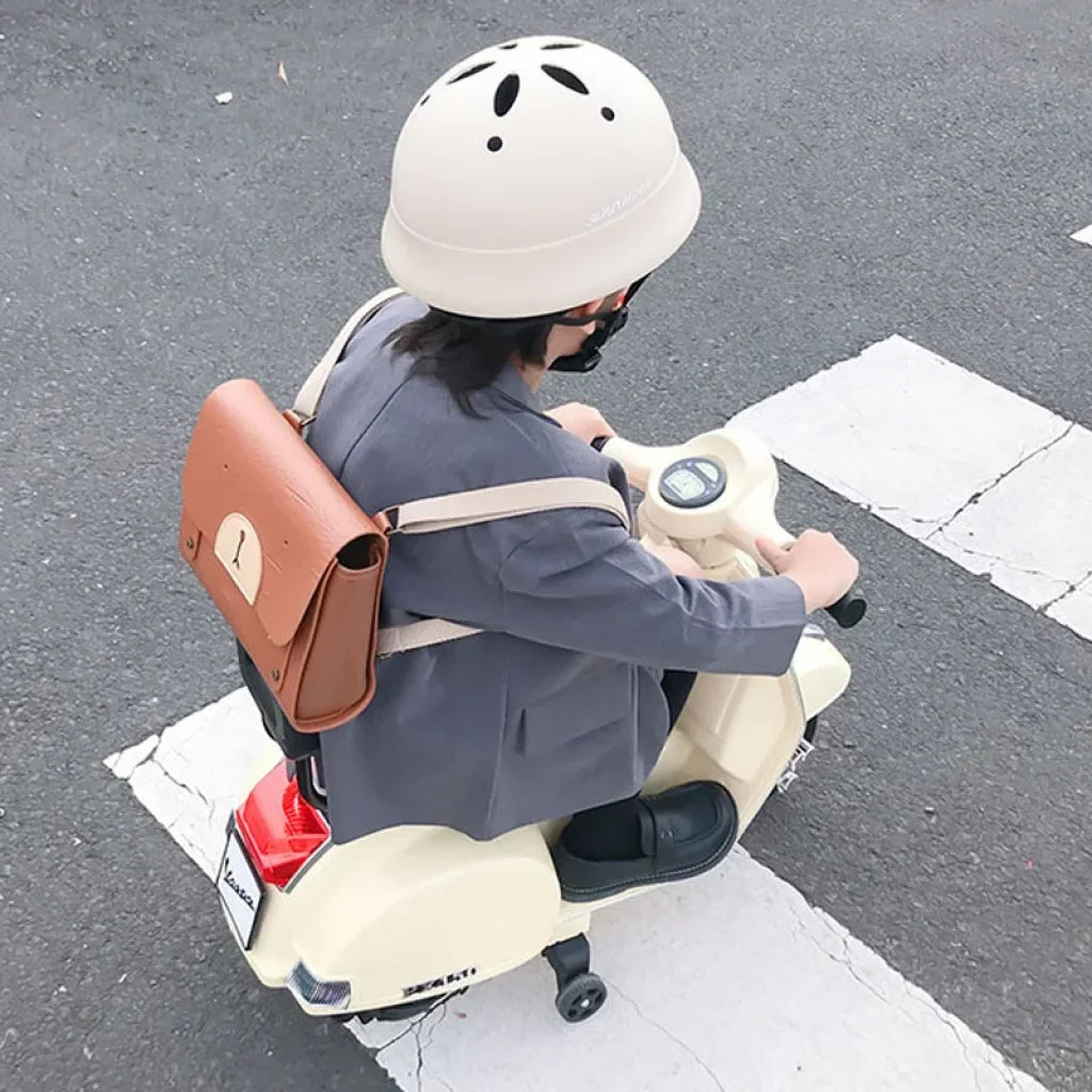 Bear Backpack Bag Pu Leather