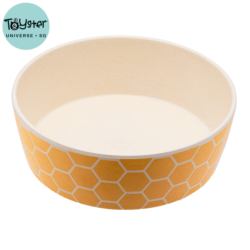 Beco Bamboo Pet Bowl Honeycomb - Small