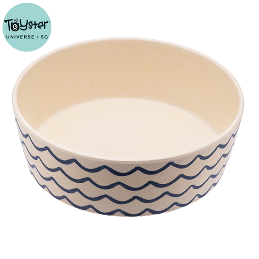 Beco Bamboo Pet Bowl Ocean Waves - Small