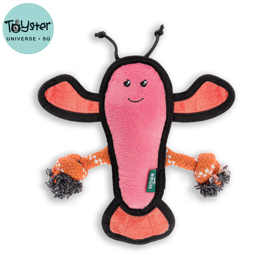 Beco Dog Toy Lobster - Floats Squeaks Made from Recycled Materials - Dog Toys