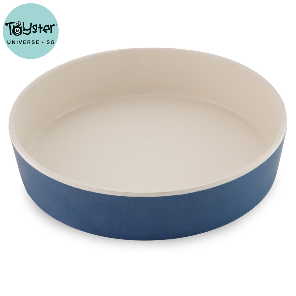 Beco Low-Rim Bamboo Bowl Midnight Blue