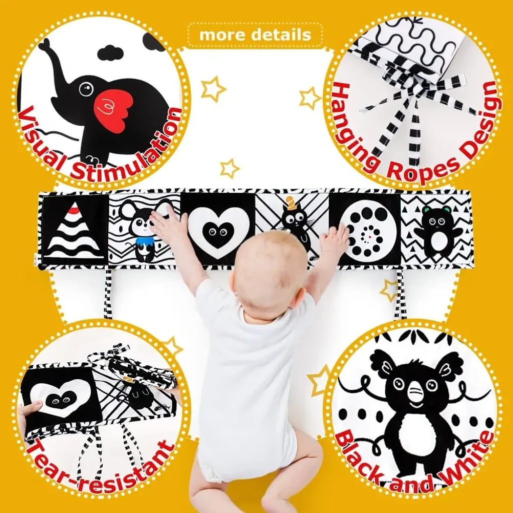 Black And White High Contrast Soft Book