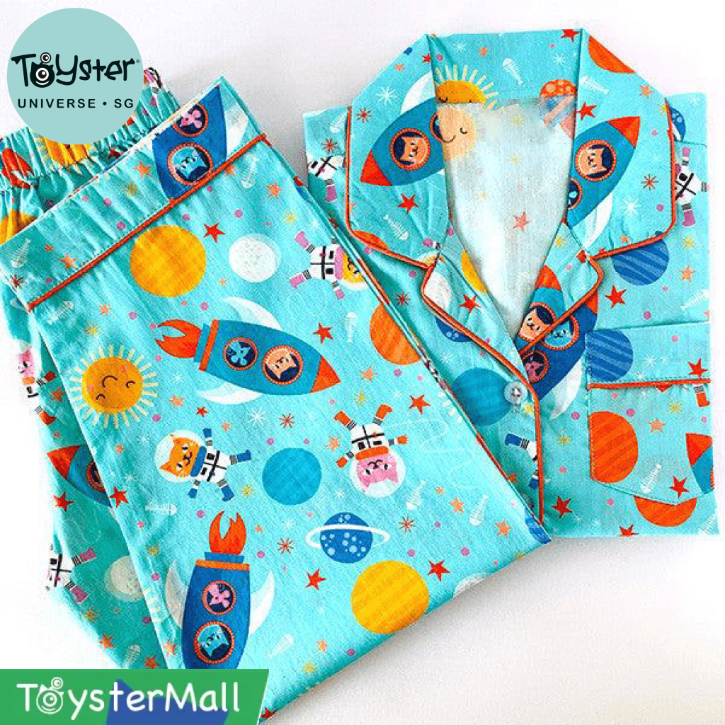 Blue Space Cat Pyjamas - Pyjamas
