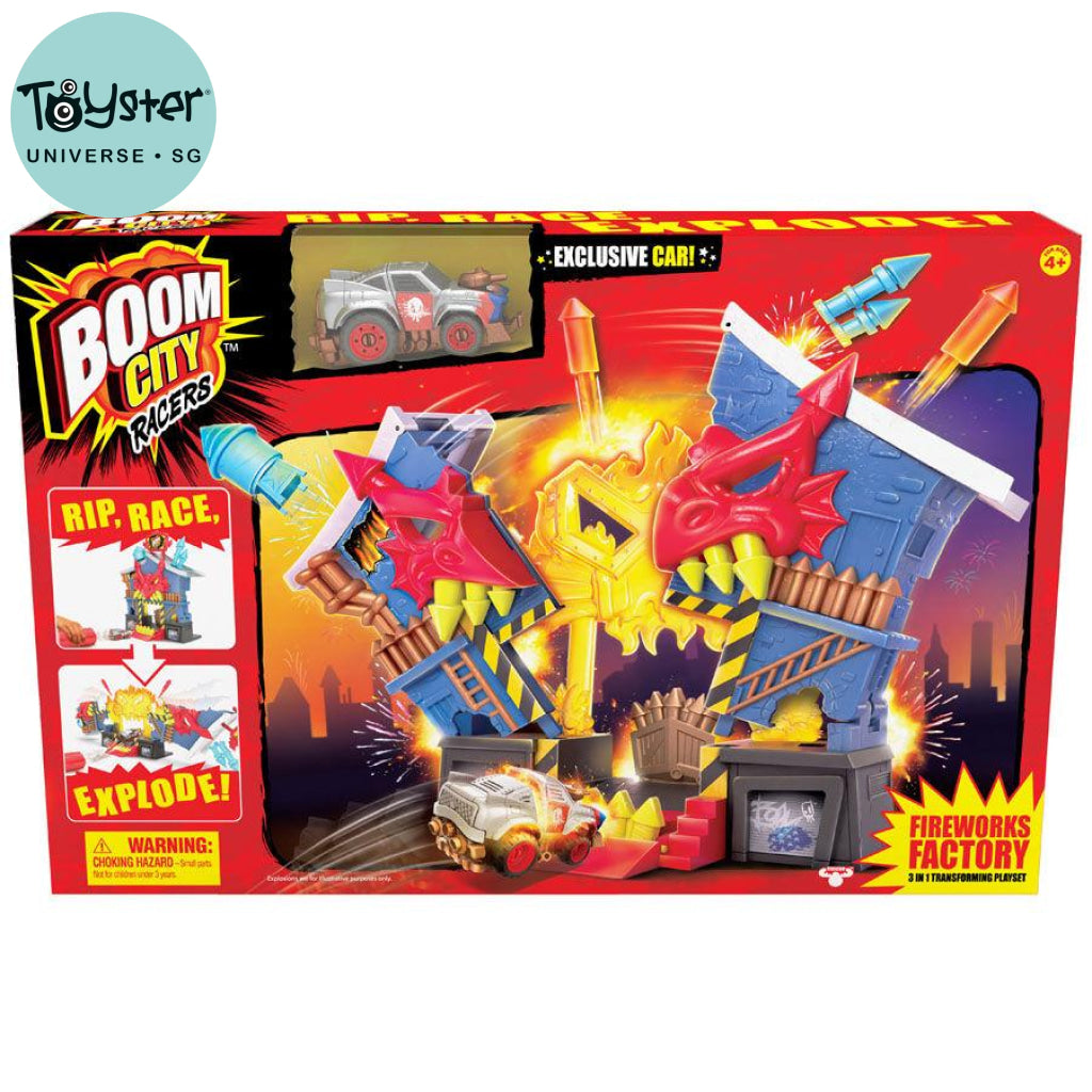 Boom City Racers Series 1 Fireworks Factory Playset