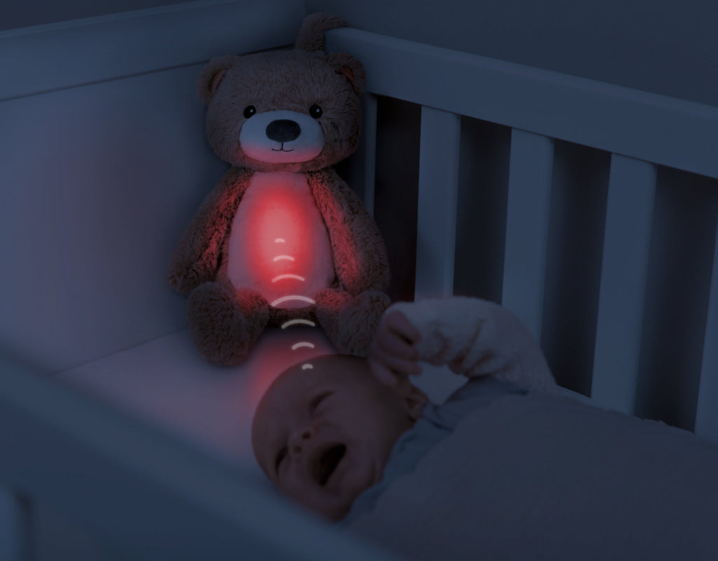 Brody the Bear Sleeptrainer with Nightlight and Sound Machine