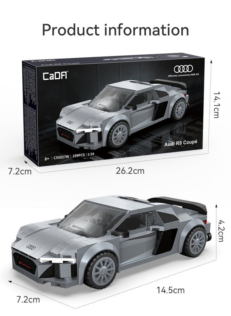 CaDA 1:24 Audi R8 Coupe C55027W - CaDA