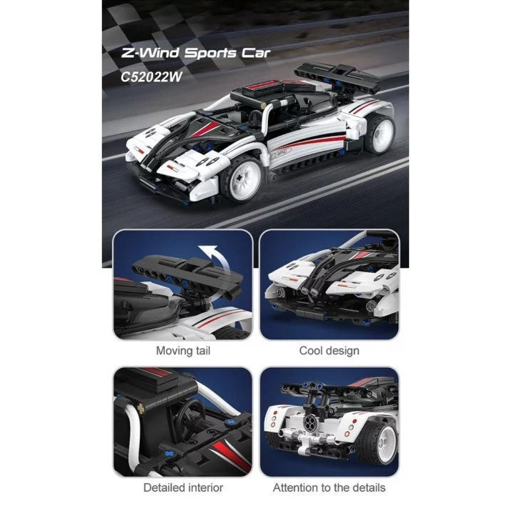Cada Bricks Pull Back Sports Car Series-Z-Wind C52022W