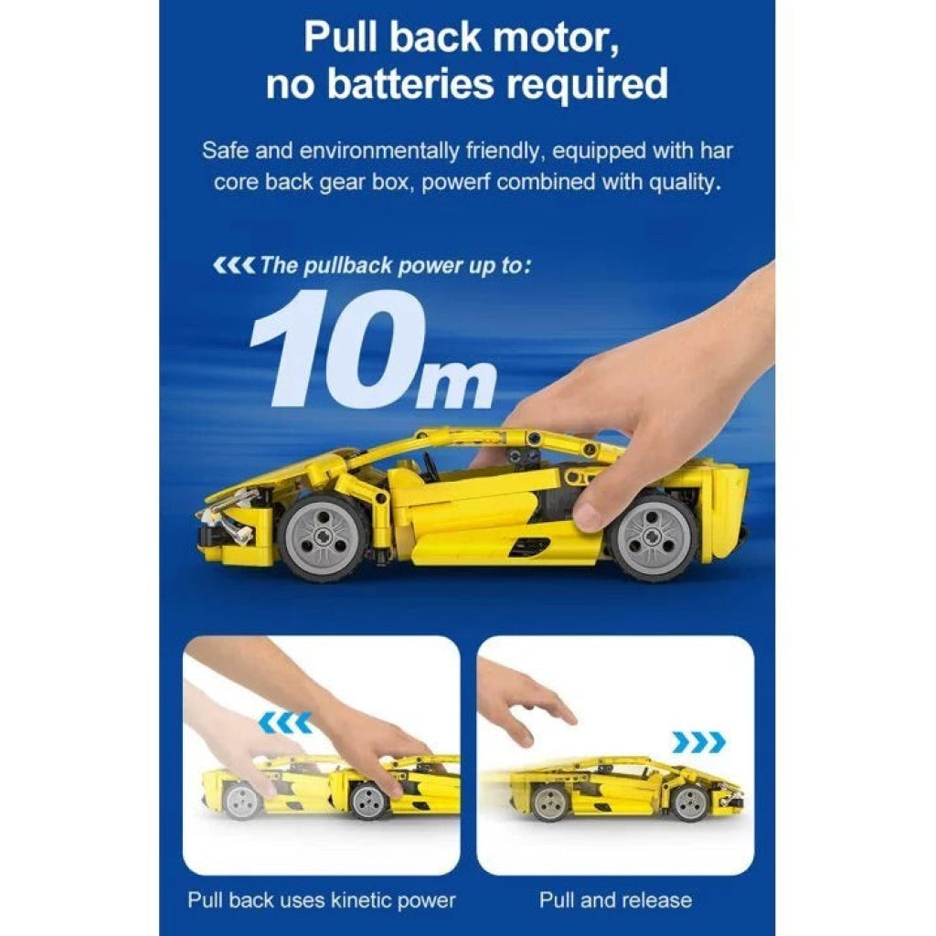Cada Bricks Pull Back Sports Car Series-Z-Wind C52022W