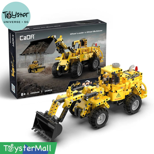 Cada Wheel Loader & Bulldozer 2 In 1 Set C65004W
