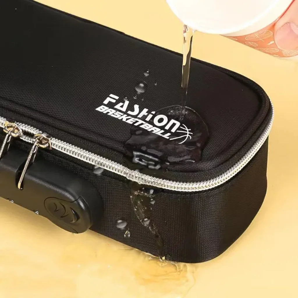 Canvas Password Lock Pencil Case