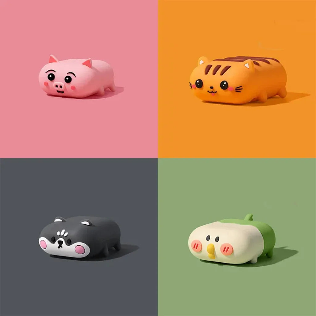 Cartoon Cute Shiba Inu Dog Silicone Earphone Cases For Apple Airpods