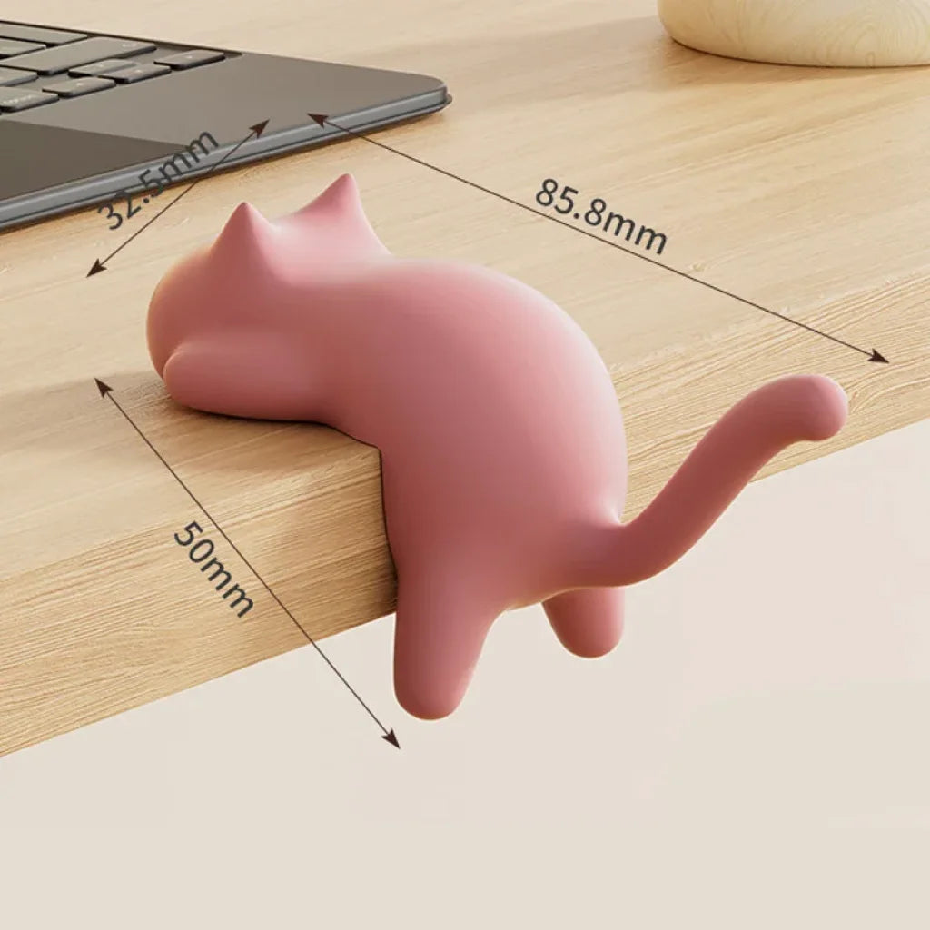 Cat Shaped No Trace Hooks - Pink