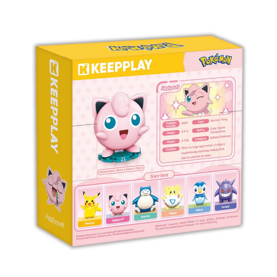 Keeppley Jigglypuff Roundy Kuppy Pokémon